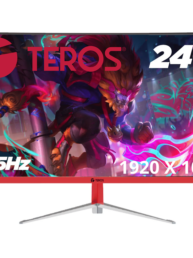 Monitor Gamer Curvo TEROS TE-2471G 24 Pulgadas Full HD 165Hz 2ms HDMI DisplayPort 1