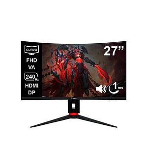 Monitor Curvo Gaming Teros TE-2764G 27 Pulgadas 240Hz 1ms Full HD FreeSync HDMI 2.1 DisplayPort 