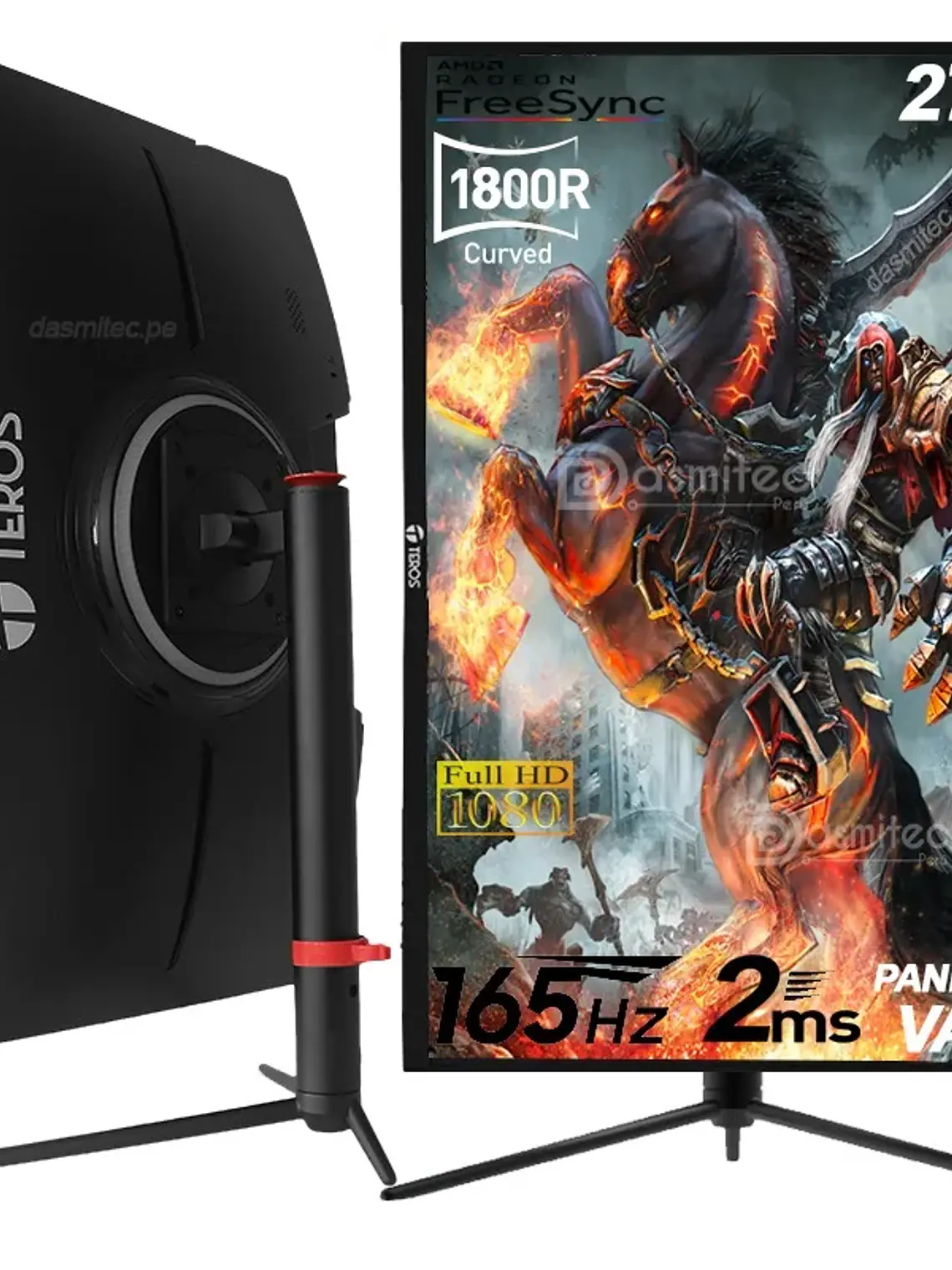 Monitor Curvo Teros TE-3194N 27 Pulgadas Full HD 165Hz 2ms FreeSync HDMI DisplayPort Panel VA 1