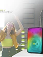 Parlante Bluetooth Flaming 12 EV 3001 Torre con Luces RGB Karaoke USB FM - thumbnail 7