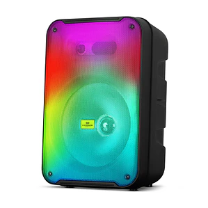 Parlante Bluetooth Flaming 12 EV 3001 Torre con Luces RGB Karaoke USB FM