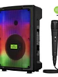 Parlante Bluetooth Flaming 8 EV 3000 AC con Luces RGB Karaoke TWS USB FM - Miniatura 1