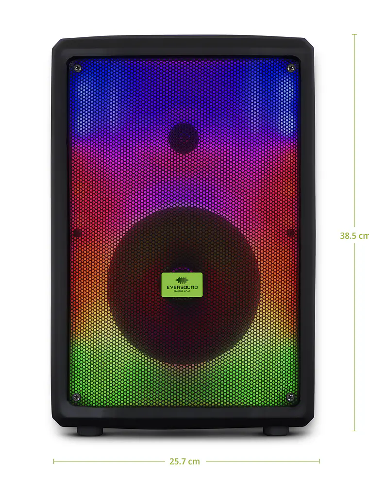 Parlante Bluetooth Flaming 8 EV 3000 AC con Luces RGB Karaoke TWS USB FM 2