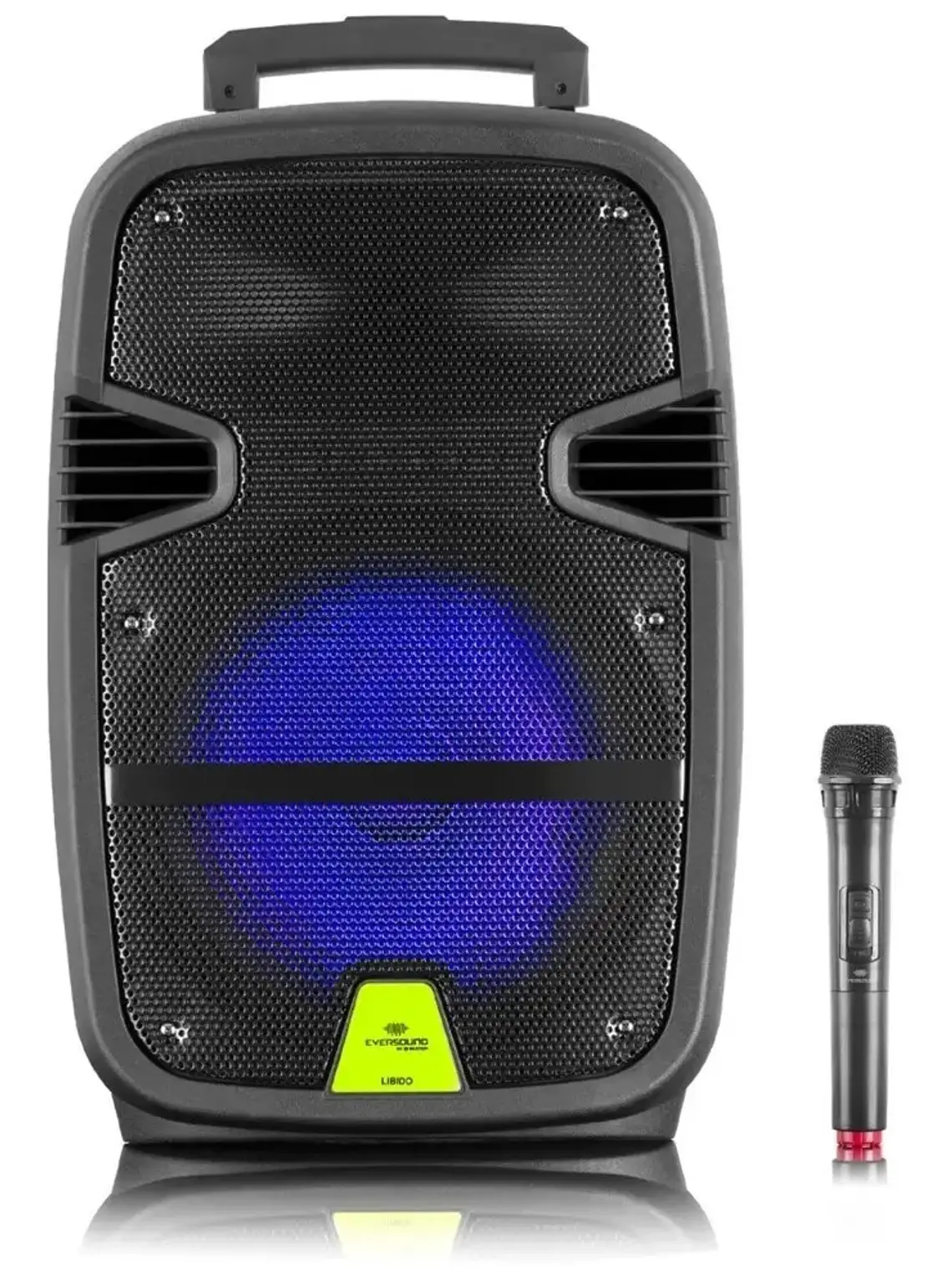 Parlante Portátil Eversound Libido EV1012-V 12 Bluetooth Karaoke Luces LED con Micrófono  1