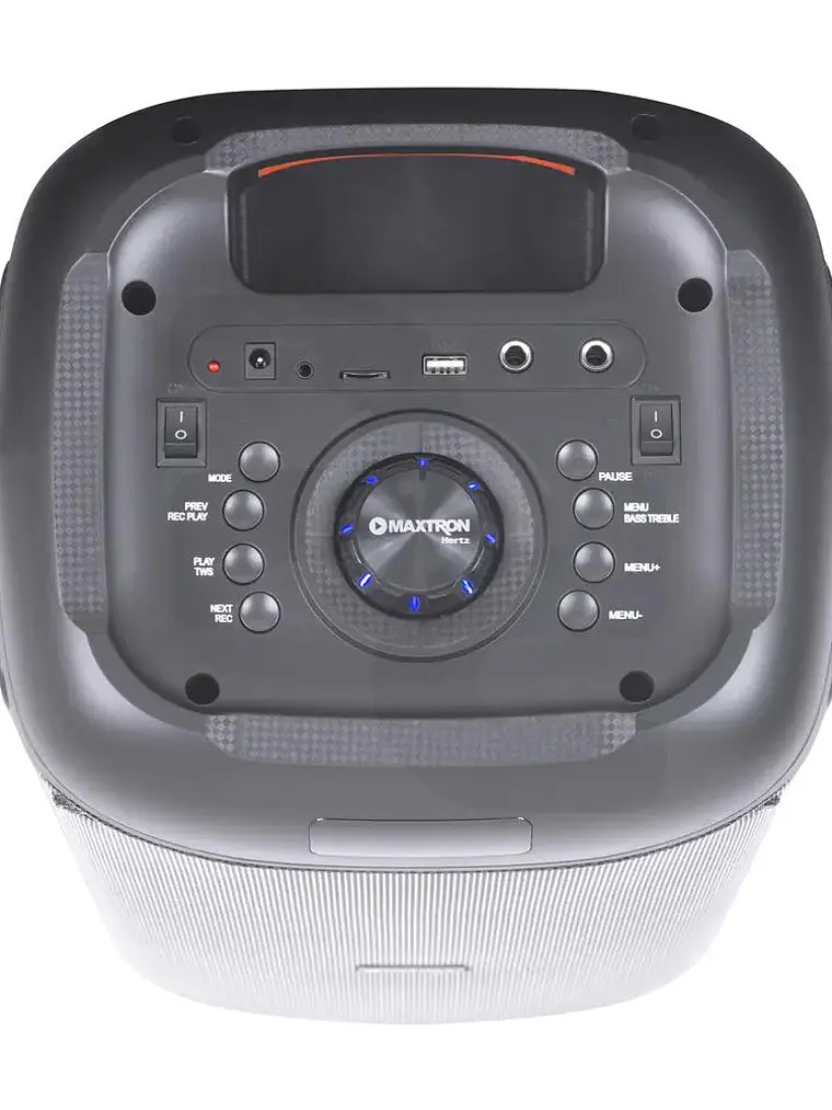 Parlante Torre Hertz MX334V 8x2 Bluetooth Karaoke TWS Luces LED RGB USB FM 3