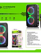 Parlante Portátil Eversound Bennett 3 EV2021 Bluetooth Karaoke Luces LED USB FM - thumbnail 4