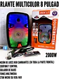 Parlante Bluetooth Digivolt DG-1118 Portátil con Luces LED USB FM Karaoke y Entrada Micro SD - thumbnail 2