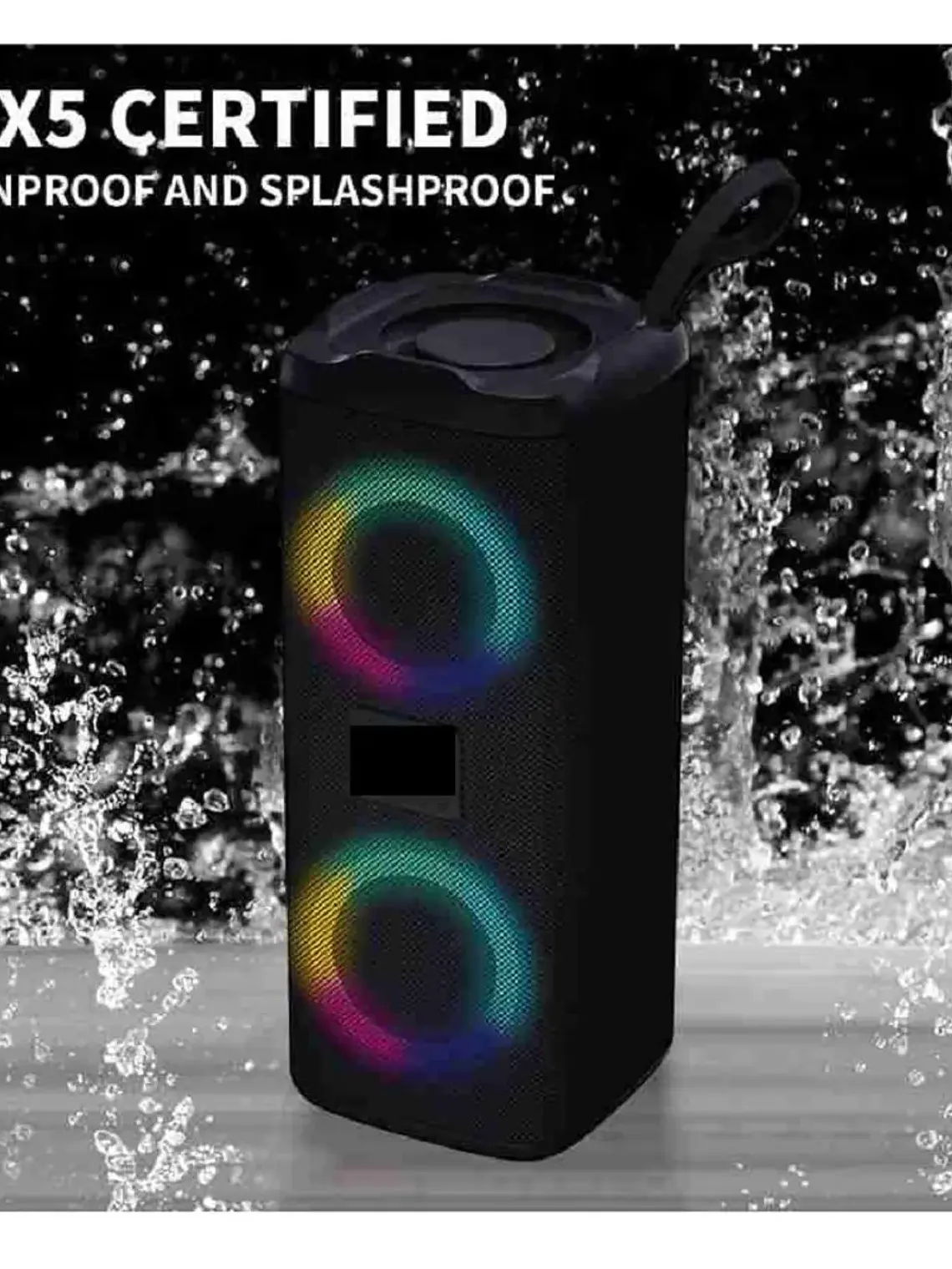 Parlante Bluetooth REVOLVE IPX5 Portátil 10W con Graves Potentes Radio FM USB y Bluetooth 5.0 3