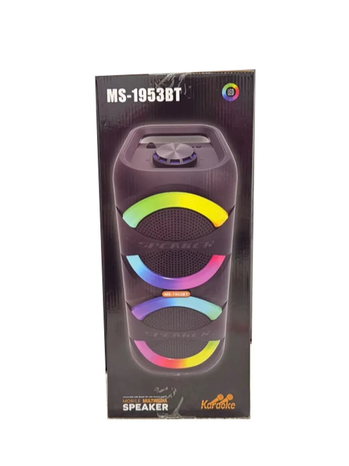 Parlante Bluetooth MS1953 BT FM USB Portátil con Radio FM y Entrada Flash USB  1