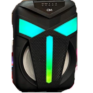 Parlante Portátil MS-2073BT con Micrófono y Radio FM | Entrada USB y Jalador Integrado