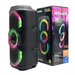 Parlante Bluetooth Speaker MS-3630BT Portátil con Luces LED Radio FM USB