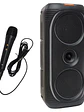 Parlante Bluetooth MS-2041BT 50W con Luces RGB Karaoke Micrófono USB FM - Miniatura 2