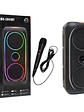 Parlante Bluetooth MS-2041BT 50W con Luces RGB Karaoke Micrófono USB FM - Miniatura 4