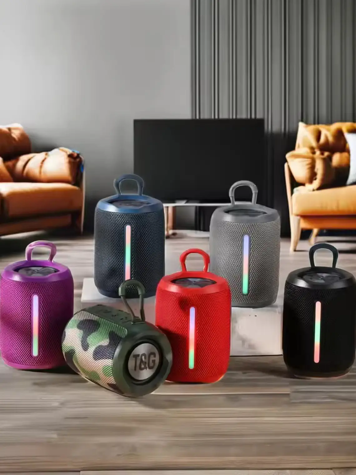 Altavoz Bluetooth TG679 Portátil RGB 8W con Subwoofer y Micrófono Integrado 1