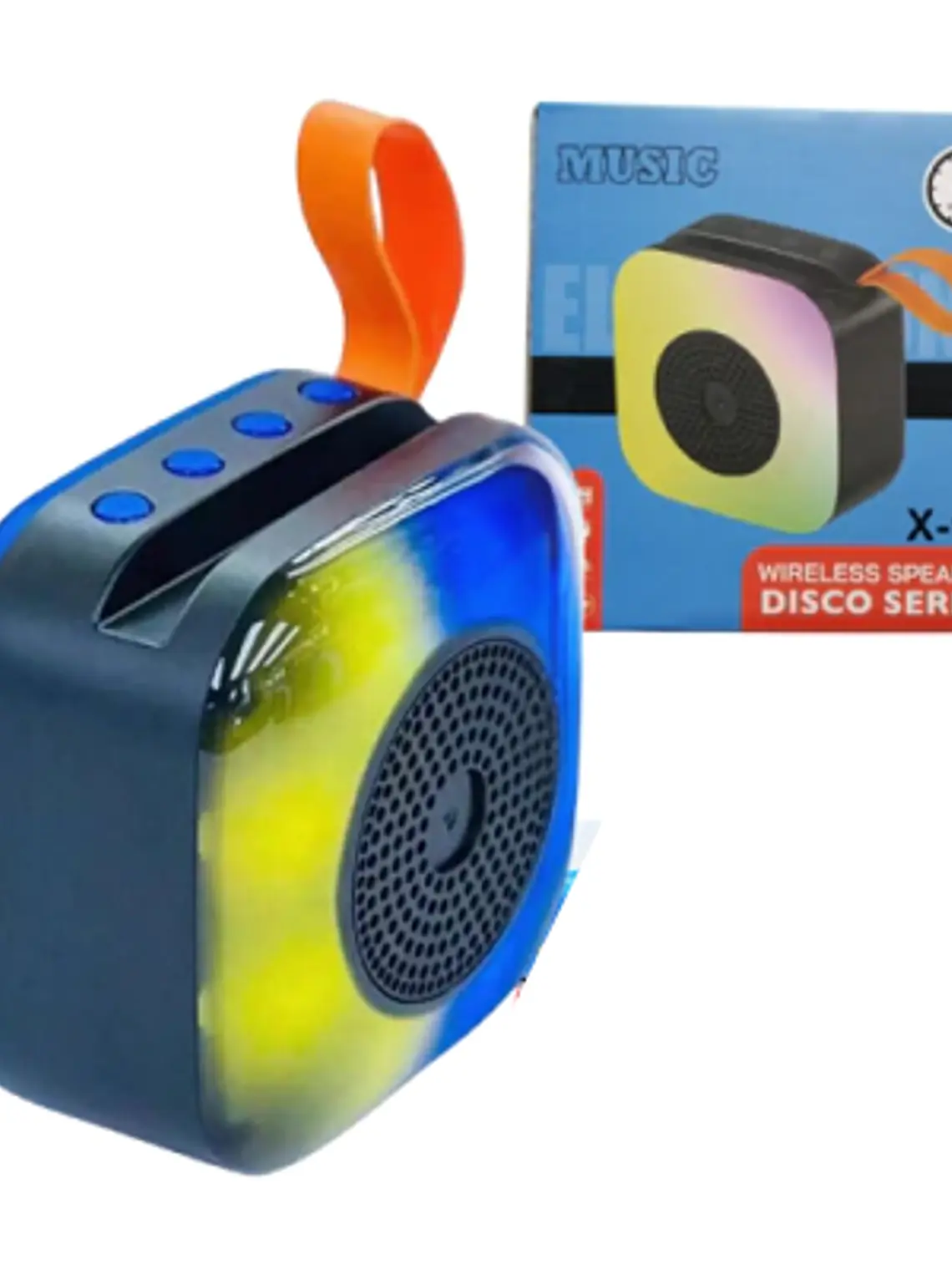 Mini Parlante Bluetooth X-16 Portátil con Luces RGB y Batería Recargable 1