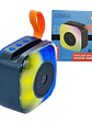 Mini Parlante Bluetooth X-16 Portátil con Luces RGB y Batería Recargable - Miniatura 1