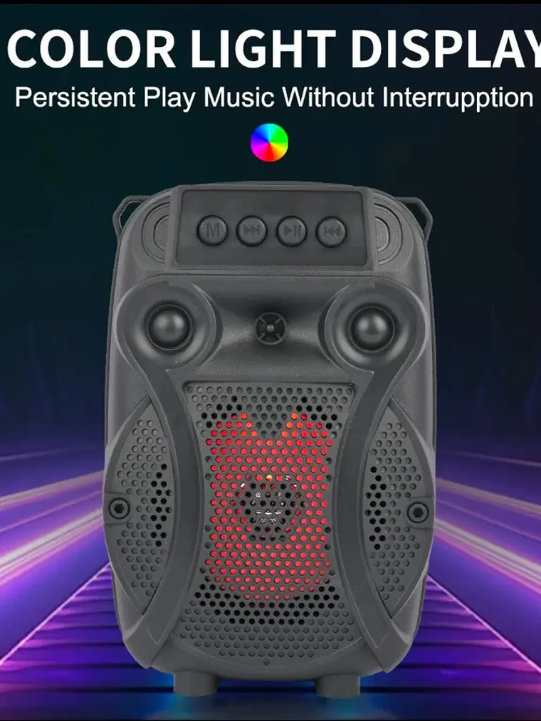 Parlante Bluetooth ZQS-1429 Portátil con Micrófono RGB Karaoke USB FM 14