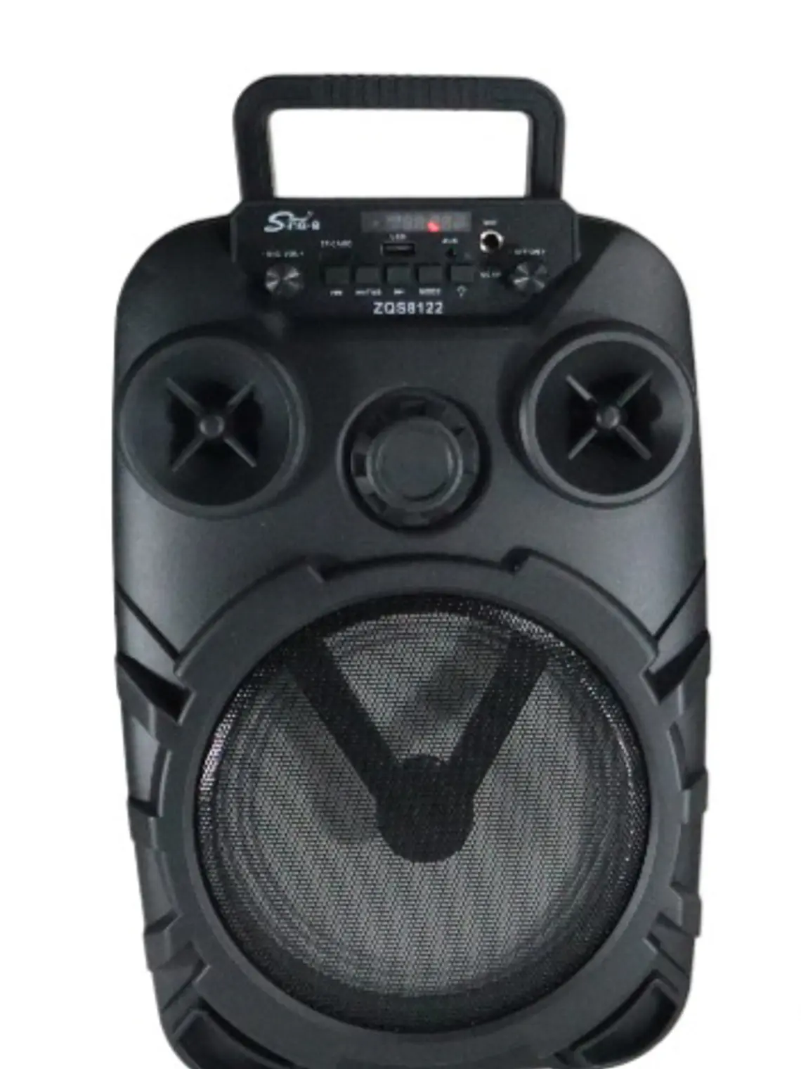 Altavoz Portátil Bluetooth SING-E ZQS8122 de 8 Pulgadas con Luces LED, Micrófono y Ruedas para Karaoke y Fiestas 1