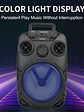 Altavoz Portátil Bluetooth SING-E ZQS8122 de 8 Pulgadas con Luces LED, Micrófono y Ruedas para Karaoke y Fiestas - Miniatura 7