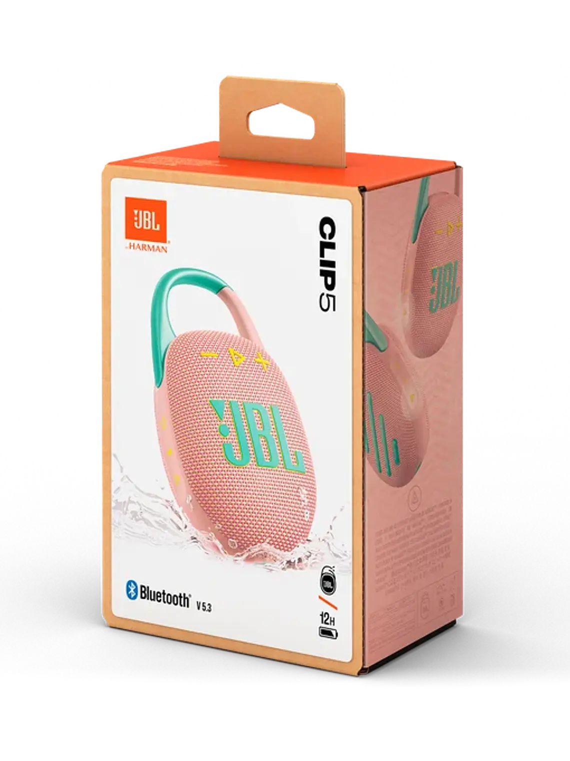 Parlante Bluetooth JBL Clip 5 Impermeable Ultraportátil IP67 con JBL Pro Sound 18