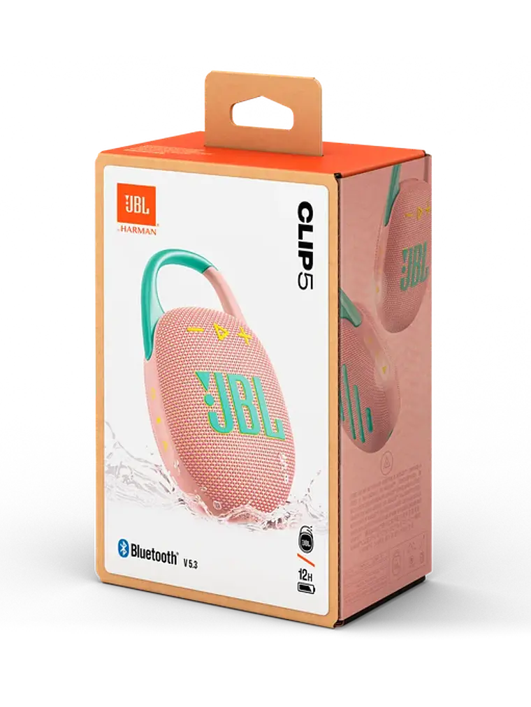 Parlante Bluetooth JBL Clip 5 Impermeable Ultraportátil IP67 con JBL Pro Sound 18