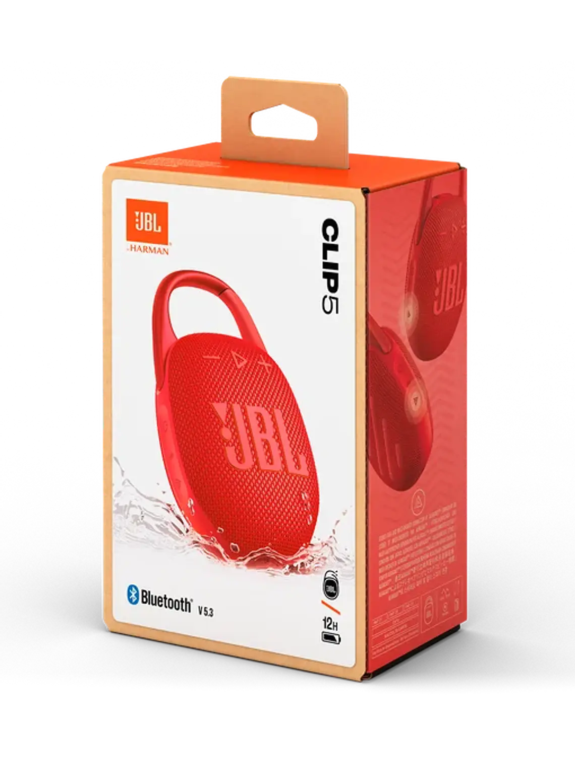 Parlante Bluetooth JBL Clip 5 Impermeable Ultraportátil IP67 con JBL Pro Sound 12