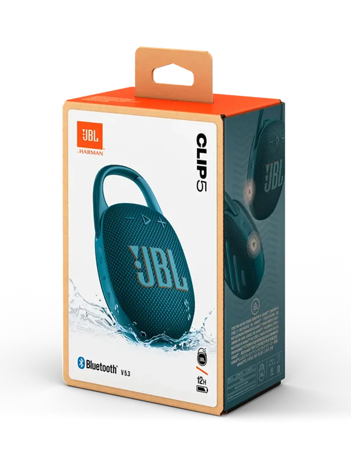 Parlante Bluetooth JBL Clip 5 Impermeable Ultraportátil IP67 con JBL Pro Sound 14