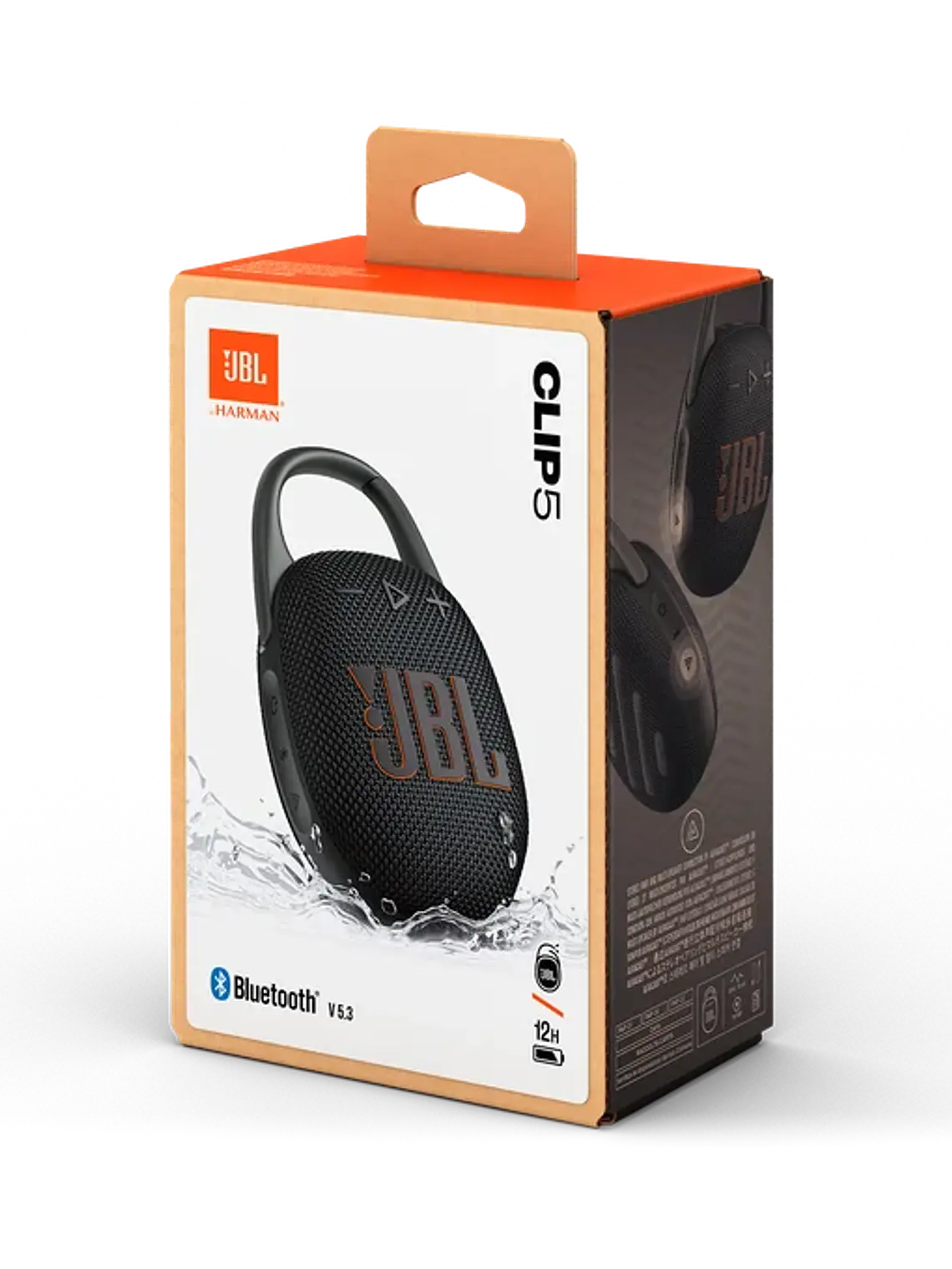 Parlante Bluetooth JBL Clip 5 Impermeable Ultraportátil IP67 con JBL Pro Sound 10