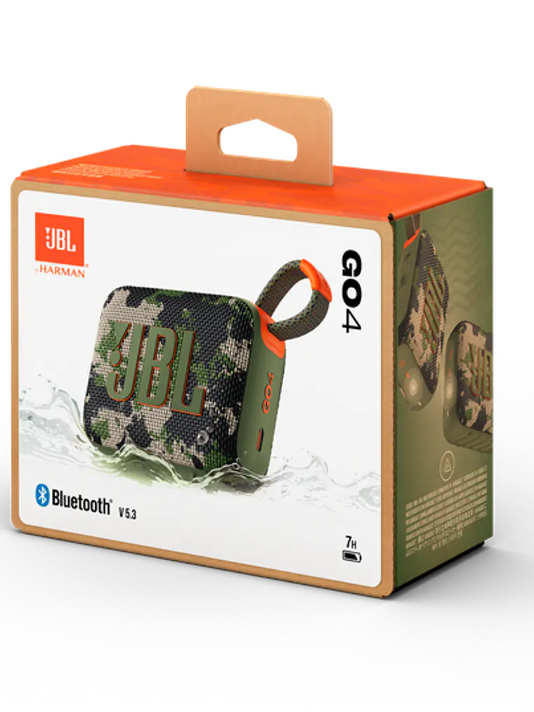 Parlante JBL Go 4 Bluetooth 5.3 Portátil Resistente al Agua y Polvo IP67 con Sonido JBL Pro 16