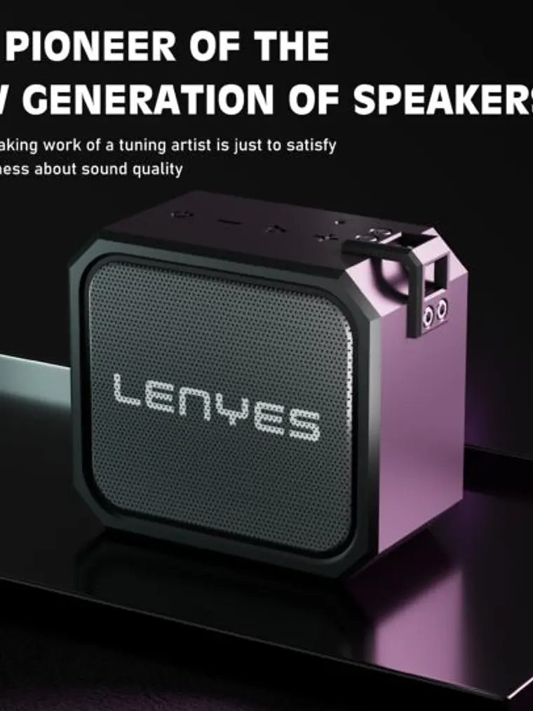 Parlante Bluetooth Lenyes S105 Portátil 5W IPX7 Resistente al Agua con Tecnología TWS y 8 Horas de Batería 2