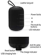 Parlante Bluetooth Lenyes S803 IPX5 Resistente al Agua con Sonido HD y 18 Horas de Batería - Miniatura 4