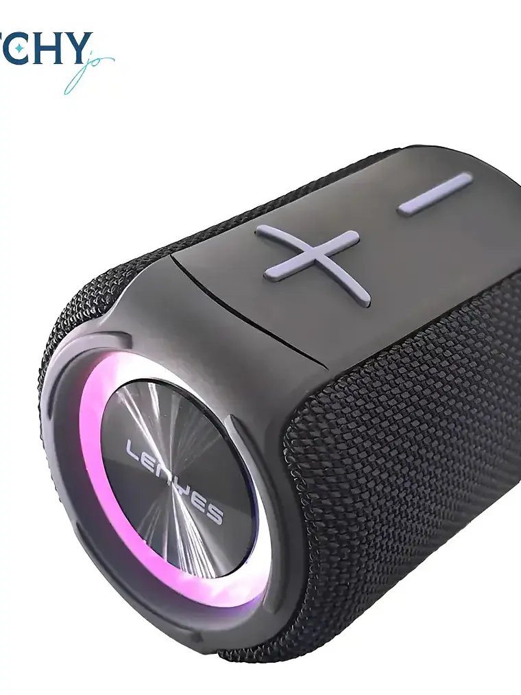 Parlante Bluetooth Portatil Lenyes S826 con Luces LED y Graves Profundos 4