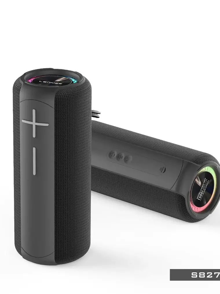 Parlante Bluetooth Portatil Lenyes S827 con Luces RGB y Bajos Potentes 1
