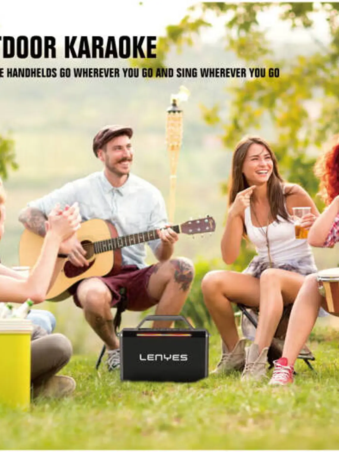 Parlante Bluetooth Lenyes S835 200W Inalámbrico con Micrófono UHF y Batería 24000mAh 6