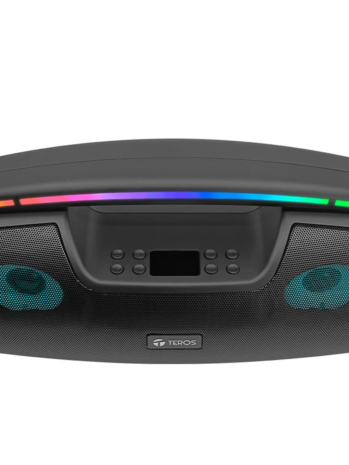 Parlante Bluetooth Teros TE-6042N 20W con Luces LED USB FM y Micro SD Negro 3