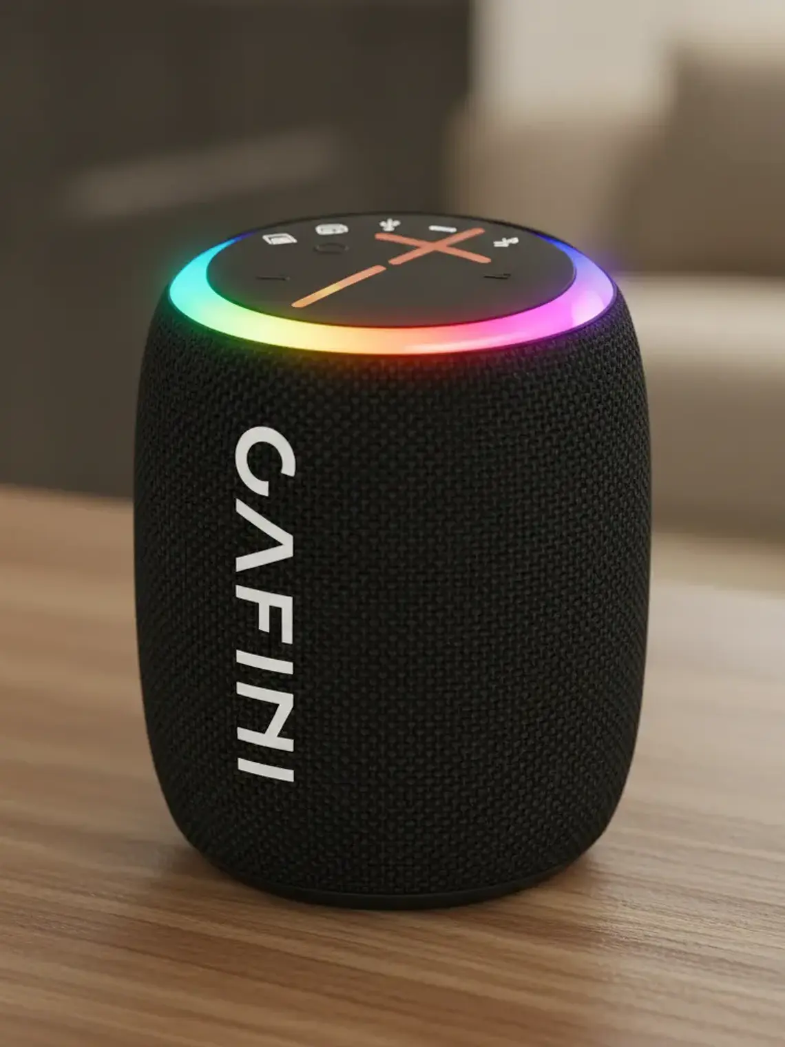 Parlante Bluetooth Portátil Cafini CN-S6013 10W con Luces LED y Batería Recargable 1