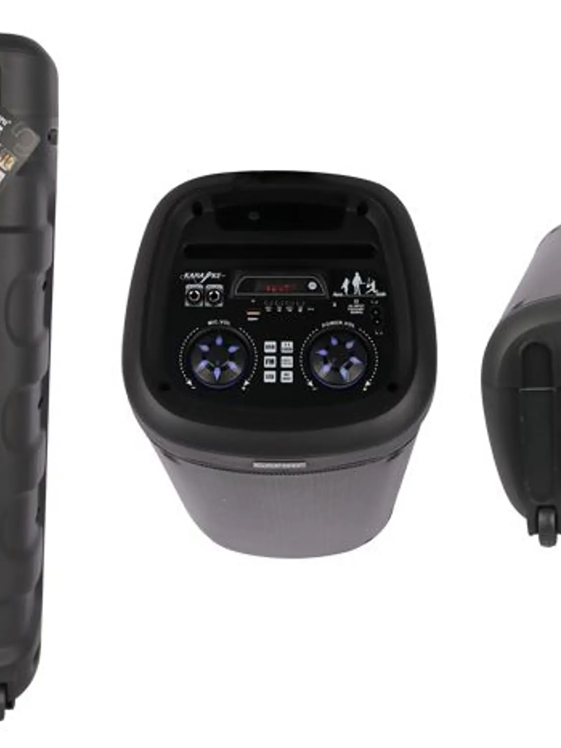 Parlante Bluetooth Portátil CN-S6703AC Doble 8 Pulgadas con Micrófono, FM, USB y Luces LED 3