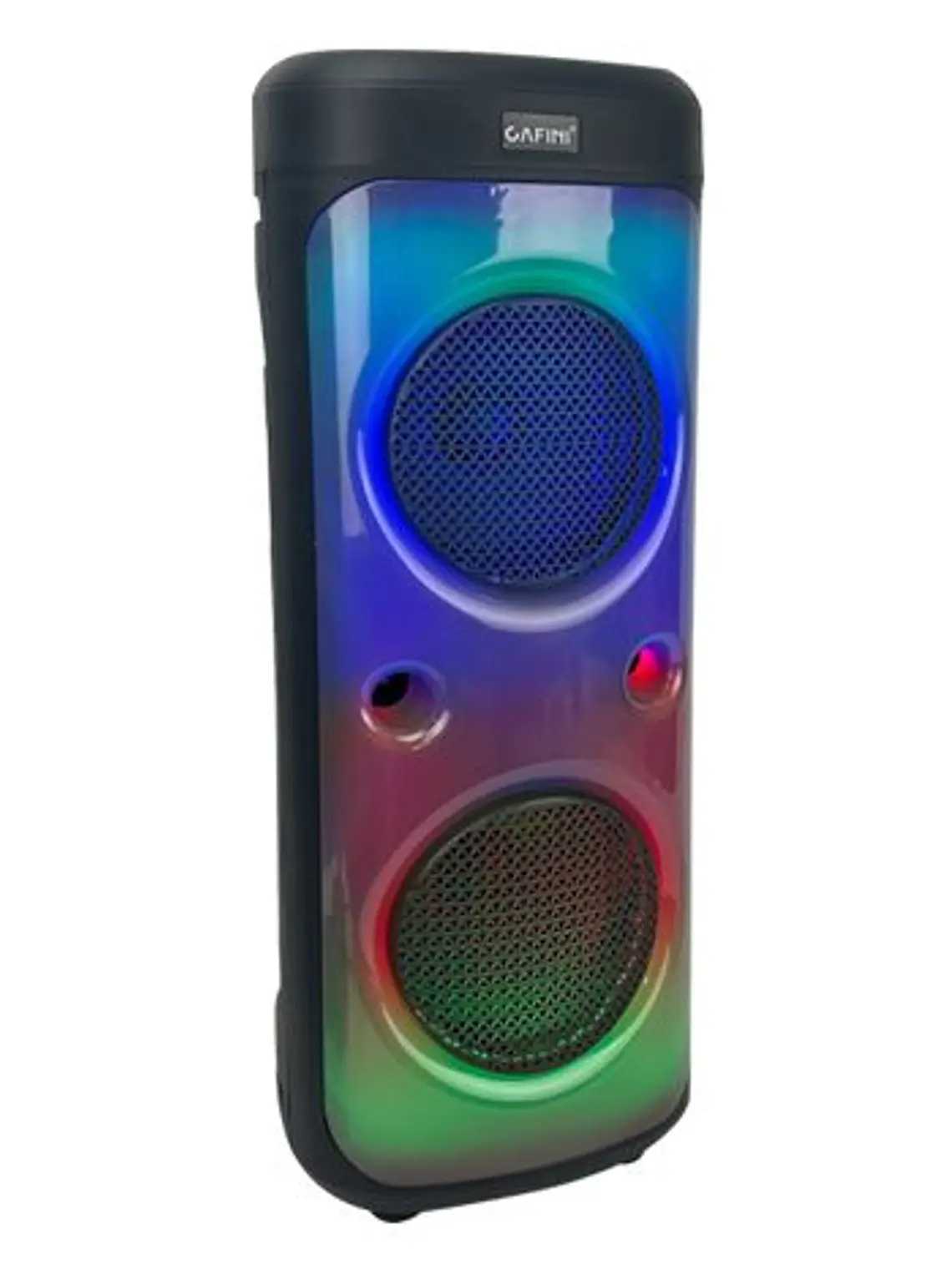 Parlante Bluetooth CN-S6712AC Doble 8 Pulgadas con Micrófono, Radio FM, USB y Luces LED 1