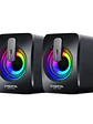 Parlantes Gamer Cybertel Spectrum CBX S303 RGB 2.0 USB Jack 3.5mm para PC y Laptop - thumbnail 2
