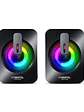 Parlantes Gamer Cybertel Spectrum CBX S303 RGB 2.0 USB Jack 3.5mm para PC y Laptop - thumbnail 3