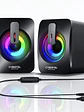 Parlantes Gamer Cybertel Spectrum CBX S303 RGB 2.0 USB Jack 3.5mm para PC y Laptop - thumbnail 5
