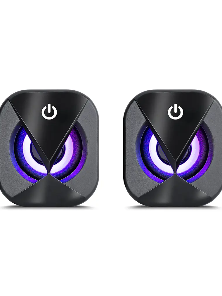 Parlantes Gamer Enkore Bravio ENS 300 RGB 2.0 USB Jack 3.5mm para PC y Laptop 3