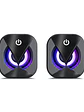 Parlantes Gamer Enkore Bravio ENS 300 RGB 2.0 USB Jack 3.5mm para PC y Laptop - thumbnail 3