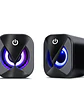 Parlantes Gamer Enkore Bravio ENS 300 RGB 2.0 USB Jack 3.5mm para PC y Laptop - thumbnail 1