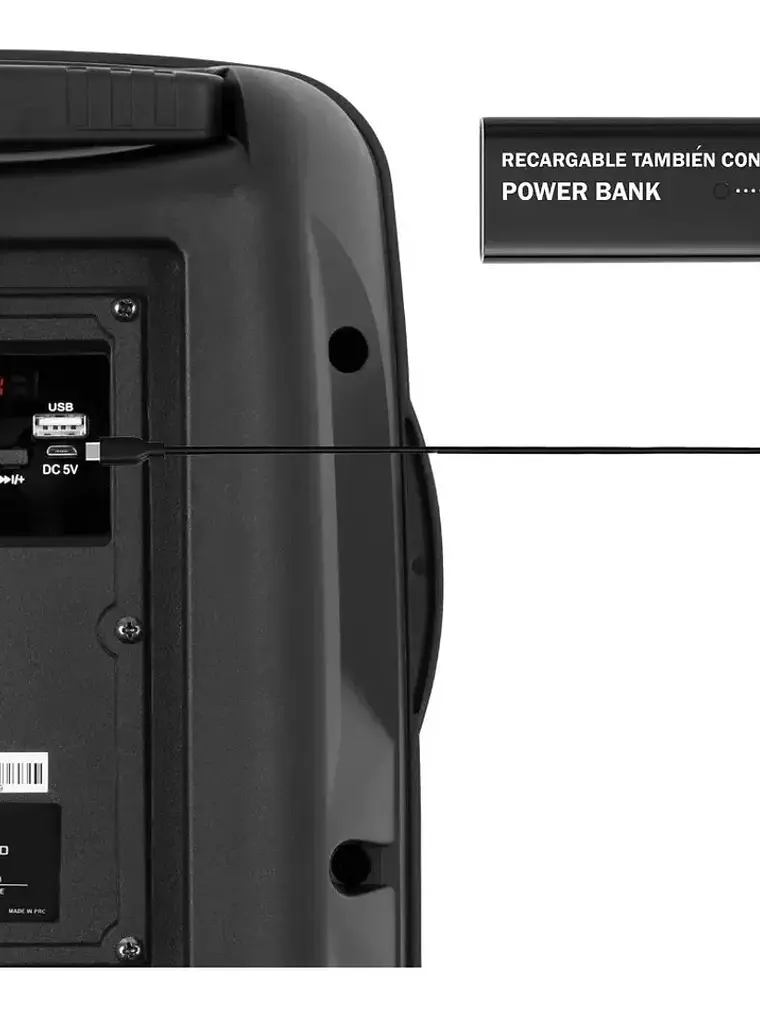 Parlante Bluetooth Eversound EV2013 Torre 2 Bocinas de 8