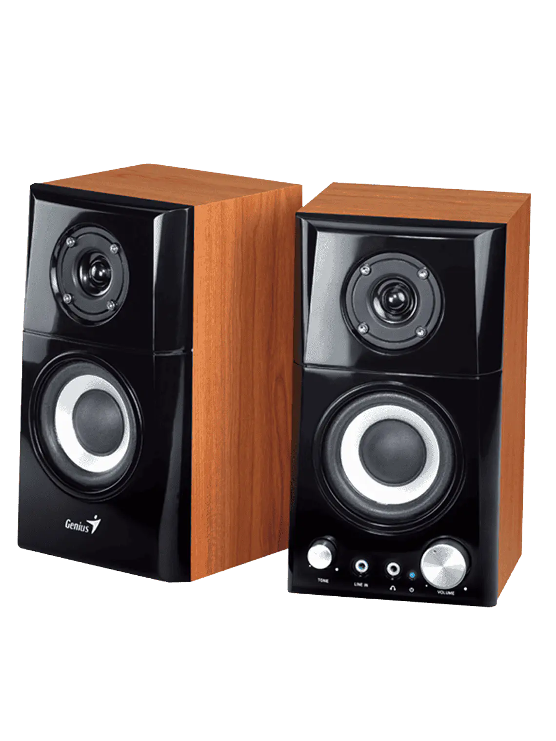 Parlante Genius SP-HF500A II de Madera Hi-Fi 16W RMS para PC, Laptop, TV y Smartphone 1
