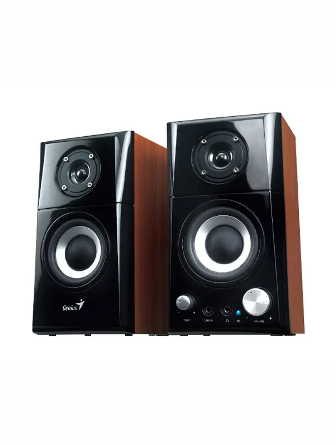 Parlante Genius SP-HF500A II de Madera Hi-Fi 16W RMS para PC, Laptop, TV y Smartphone 2