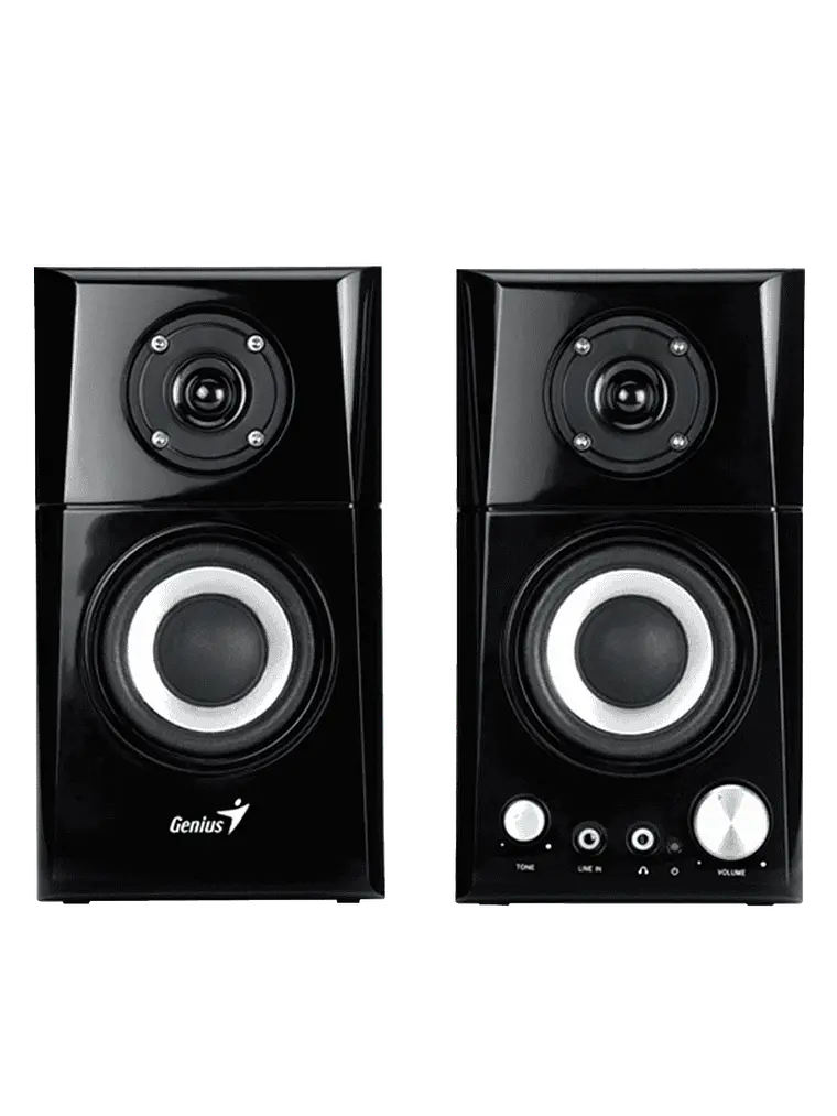 Parlante Genius SP-HF500A II de Madera Hi-Fi 16W RMS para PC, Laptop, TV y Smartphone 3