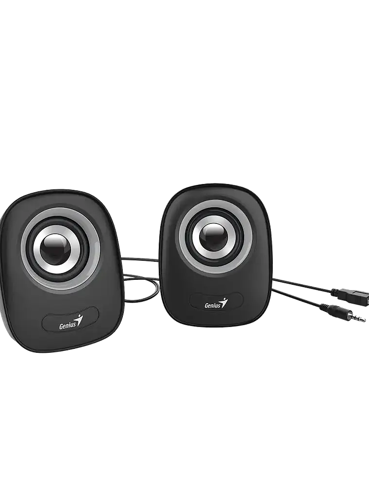 Parlantes Genius SP-Q160 USB 6W para PC Laptop TV y Smartphone con Sonido Estéreo 4