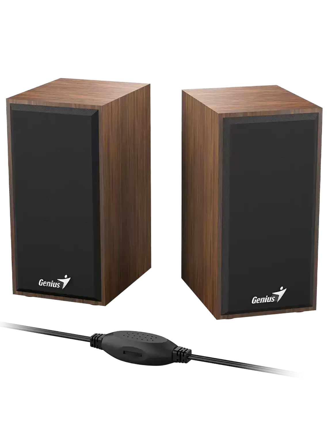 Parlantes Genius SP-HF180 de Madera USB 6W para PC Laptop TV y Smartphone 6